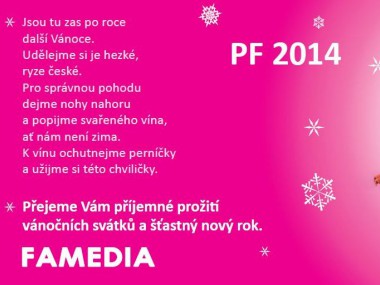 Obrázek pro článek - Úspěšný rok 2014 Vám přeje celý tým Famedia!