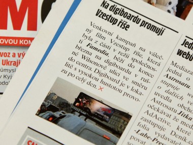 Obrázek pro článek - MARKETING & MEDIA: Na digiboardu promují Vzestup říše