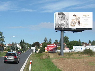 Obrázek pro článek - Luxusní hodinky značky Bovet na bigboardu ve směru do Karlových Varů