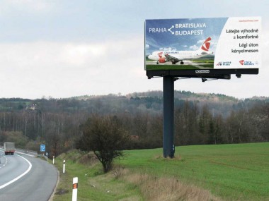 Obrázek pro článek - Krátké lety Praha-Bratislava/Praha-Budapešť aneb kampaň na dálnici s ČSA