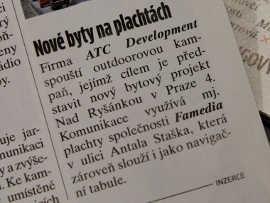 Obrázek pro článek - Marketing & Media: Nové byty na plachtách