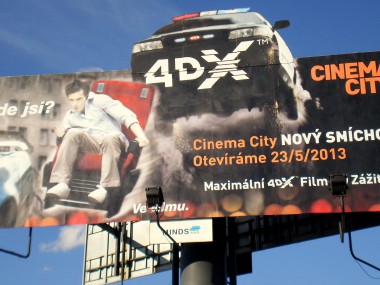 Obrázek pro článek - Cinema City představuje kreativní venkovní kampaň na nové 4DX kino