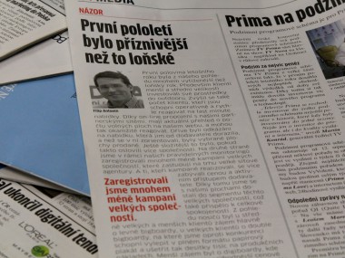 Obrázek pro článek - MARKETING & MEDIA: NÁZOR: První pololetí bylo příznivější než to loňské